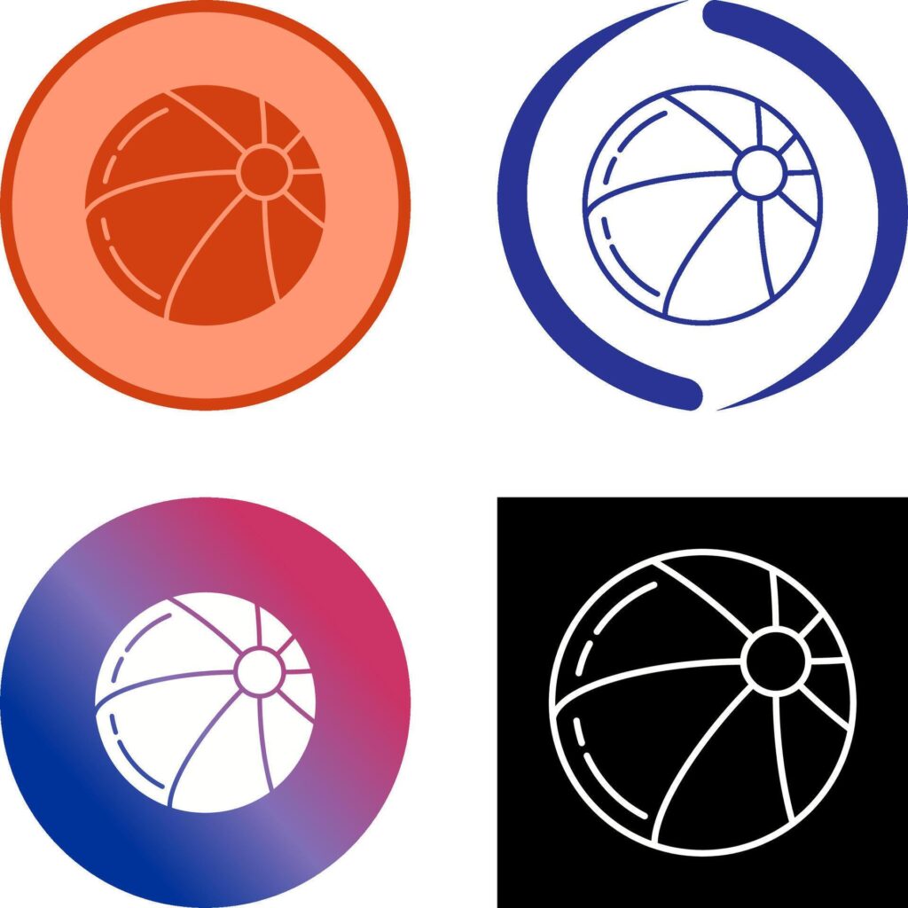 Beach Ball Icon Design Stock Free