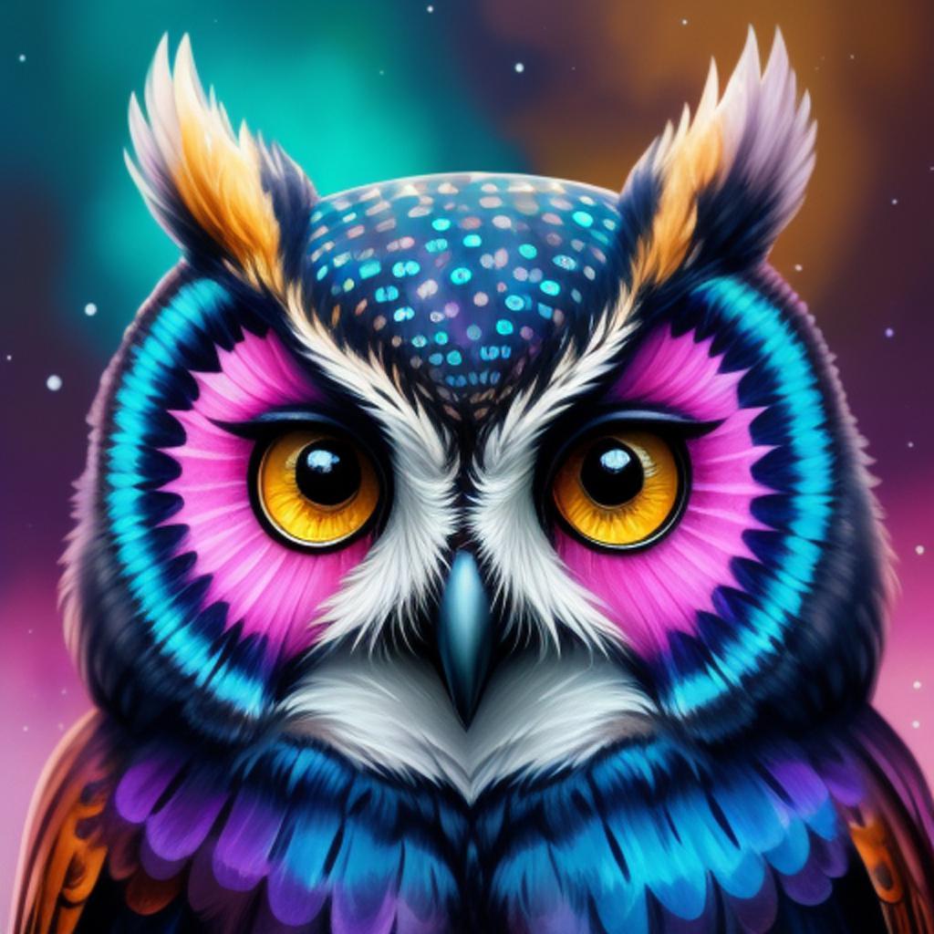 Cute owl by @rudenouveau by @ai_generated