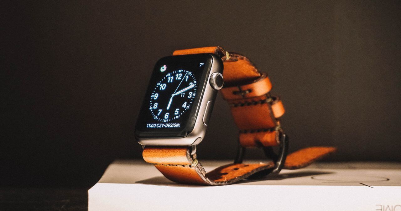 
									Apple Watch Leather Strap Stock Free