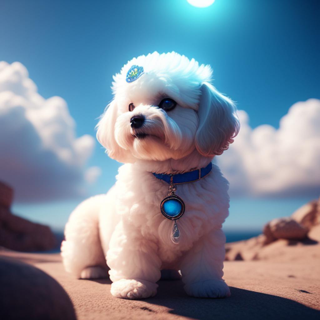 Bichon maltes chica preciosa by @ai_generated