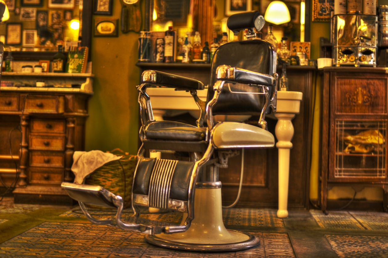 Barber chair Stock Free