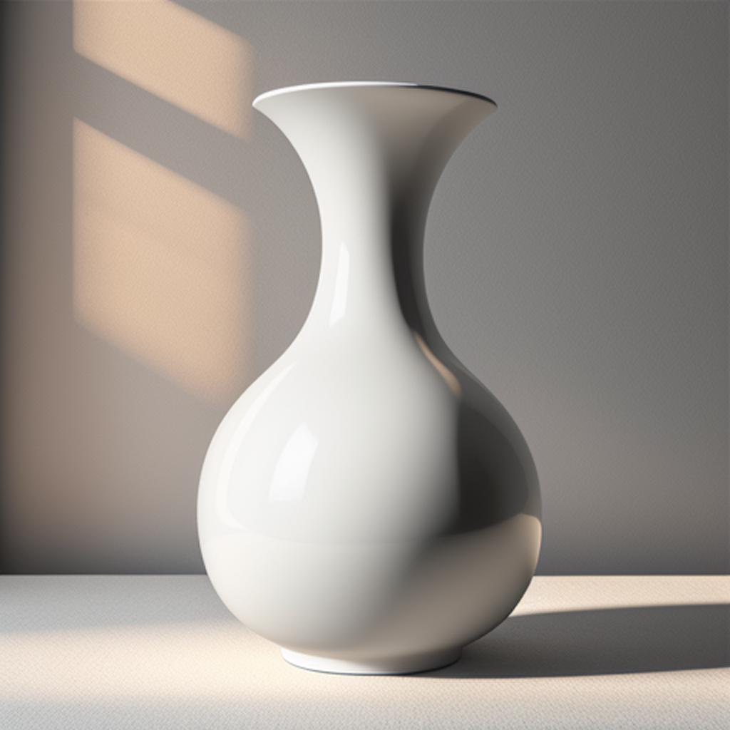 Voluptuous vase, elegant curves, by @ai_generated