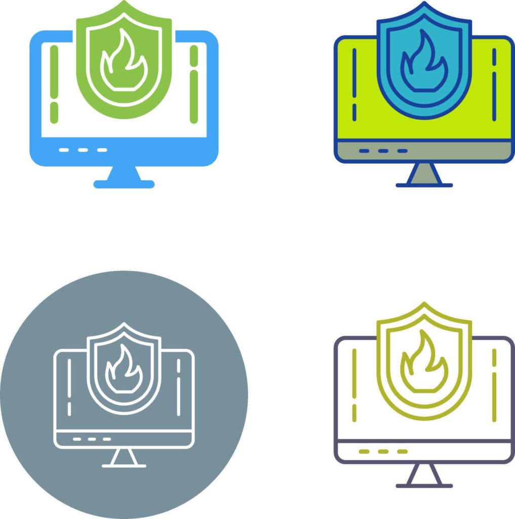 Firewall Icon Design Stock Free