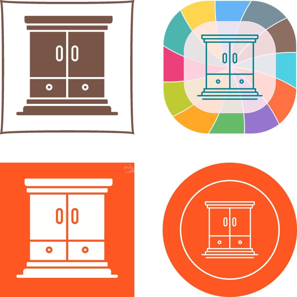 Wardrobe Icon Design Stock Free