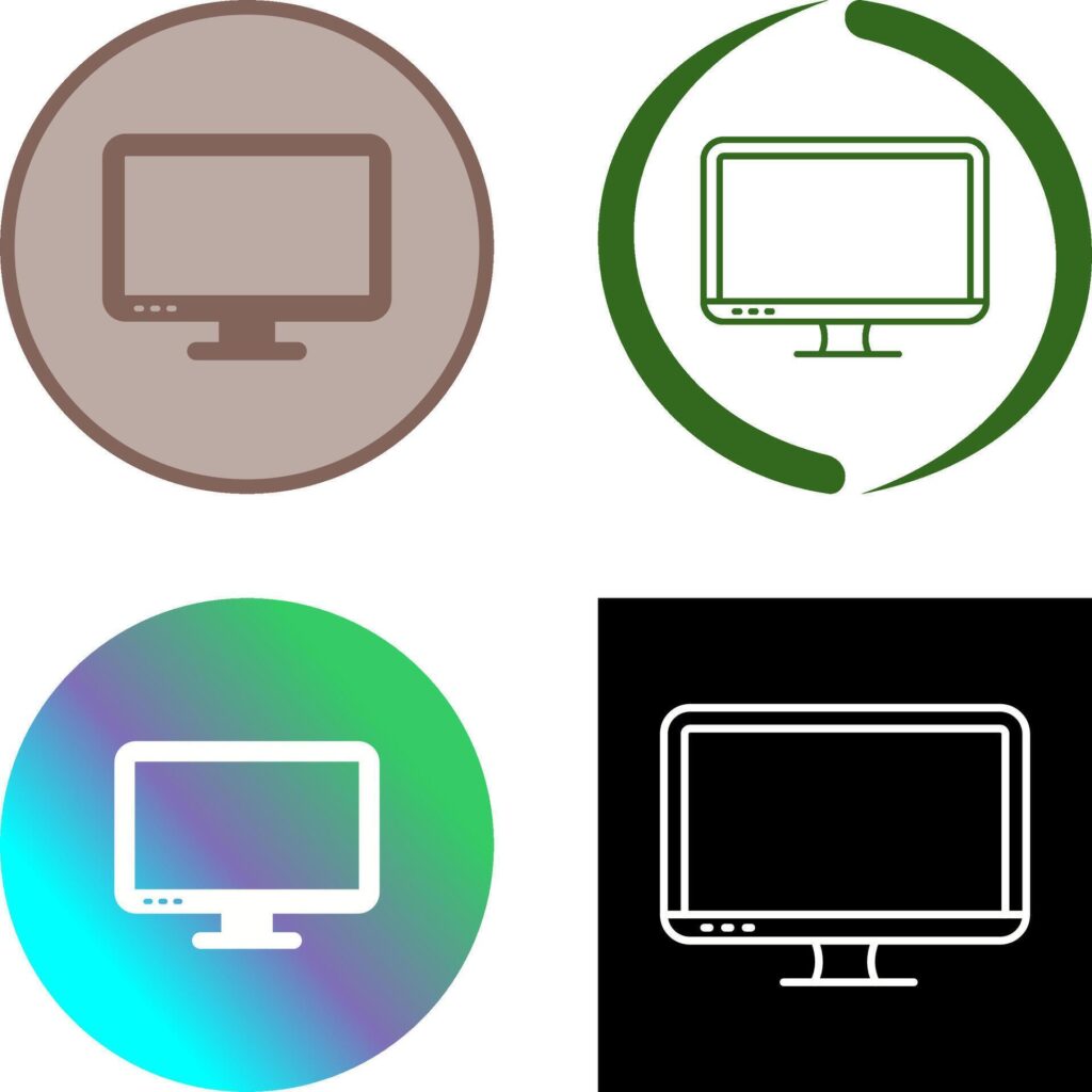 Lcd Icon Design Stock Free