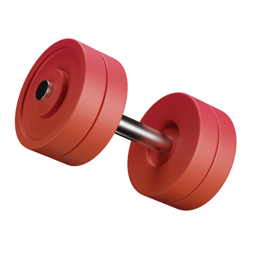 Gym, fitness, exercise 3D illustration