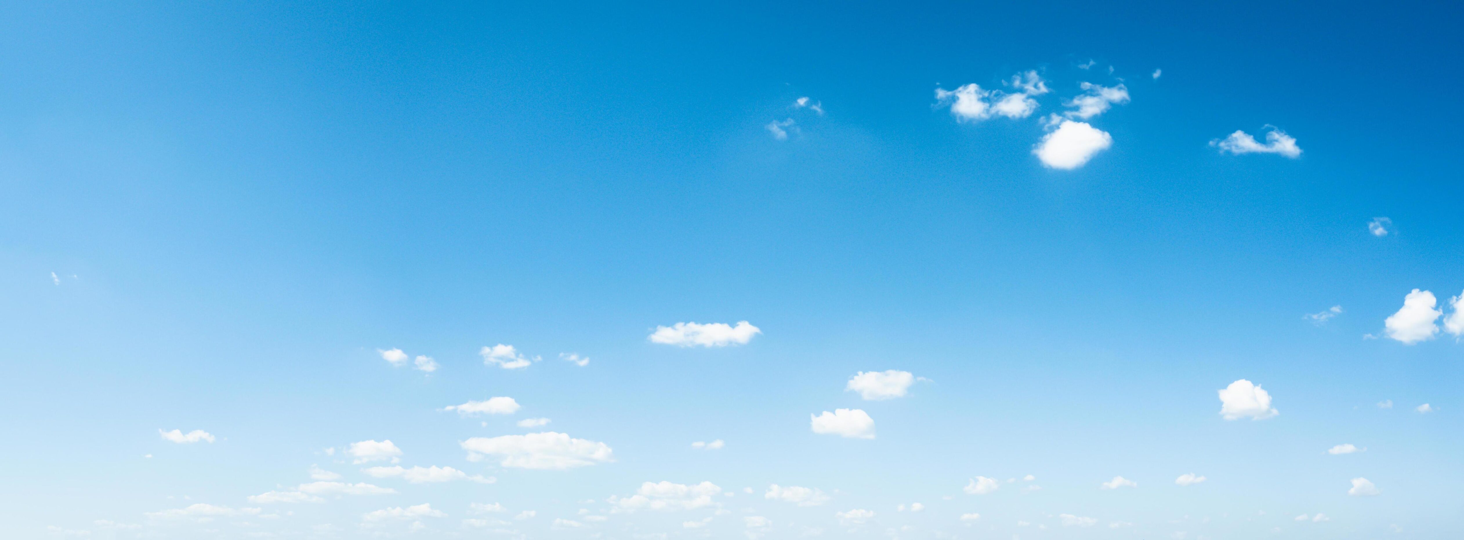 Panorama sky and clouds natural background. Stock Free