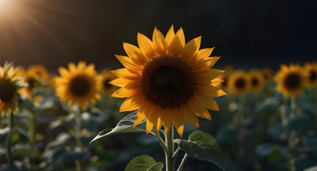 yellow Sun flower background Stock Free