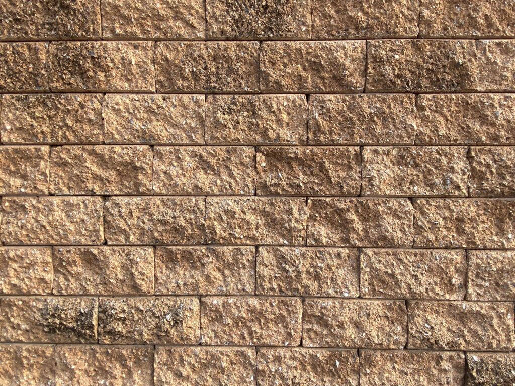 Brick block concrete wall background Stock Free