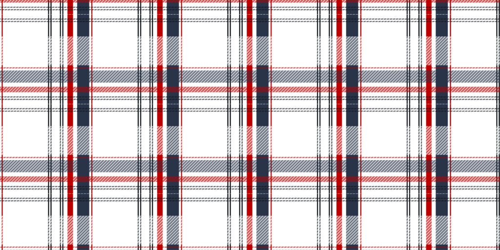 Red, white and blue tartan seamless pattern Free Vector