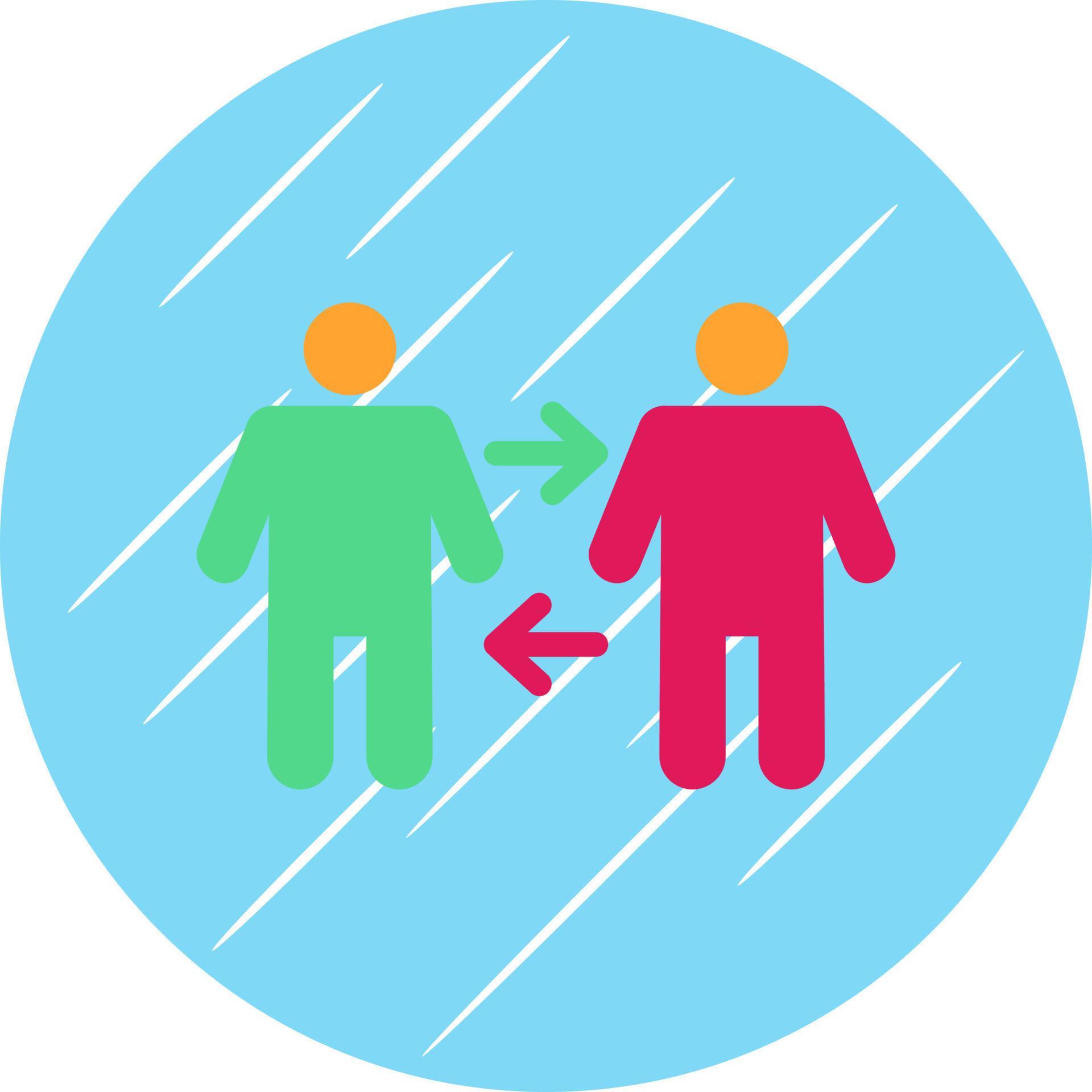 People Arrows Vector Icon Design Stock Free