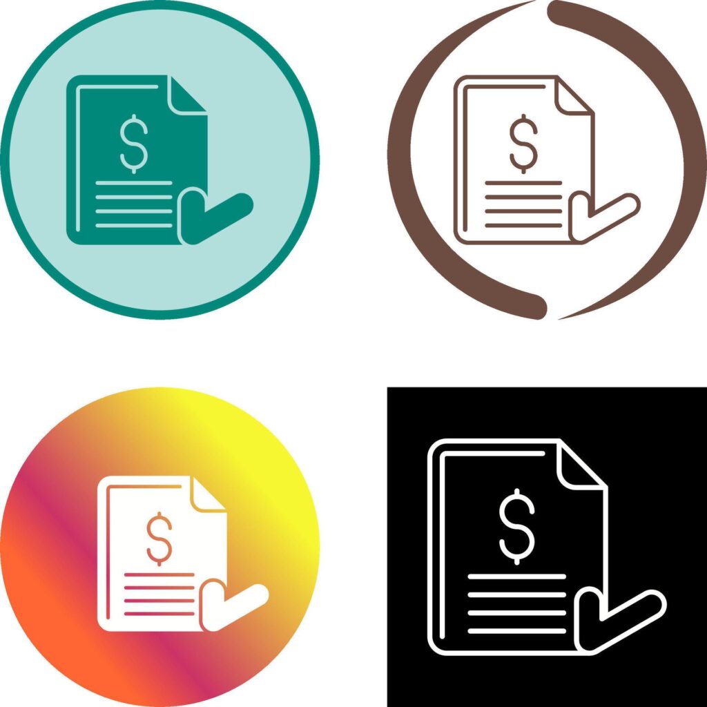 Invoice Icon Design Stock Free