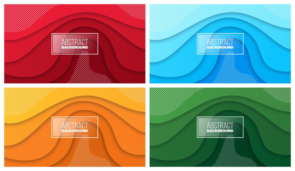 Colorful liquid and geometric background with fluid gradient shapes Free Vector