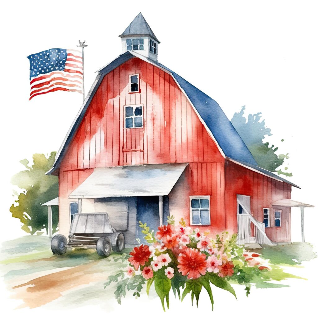 USA Farmhouse. Illustration Stock Free