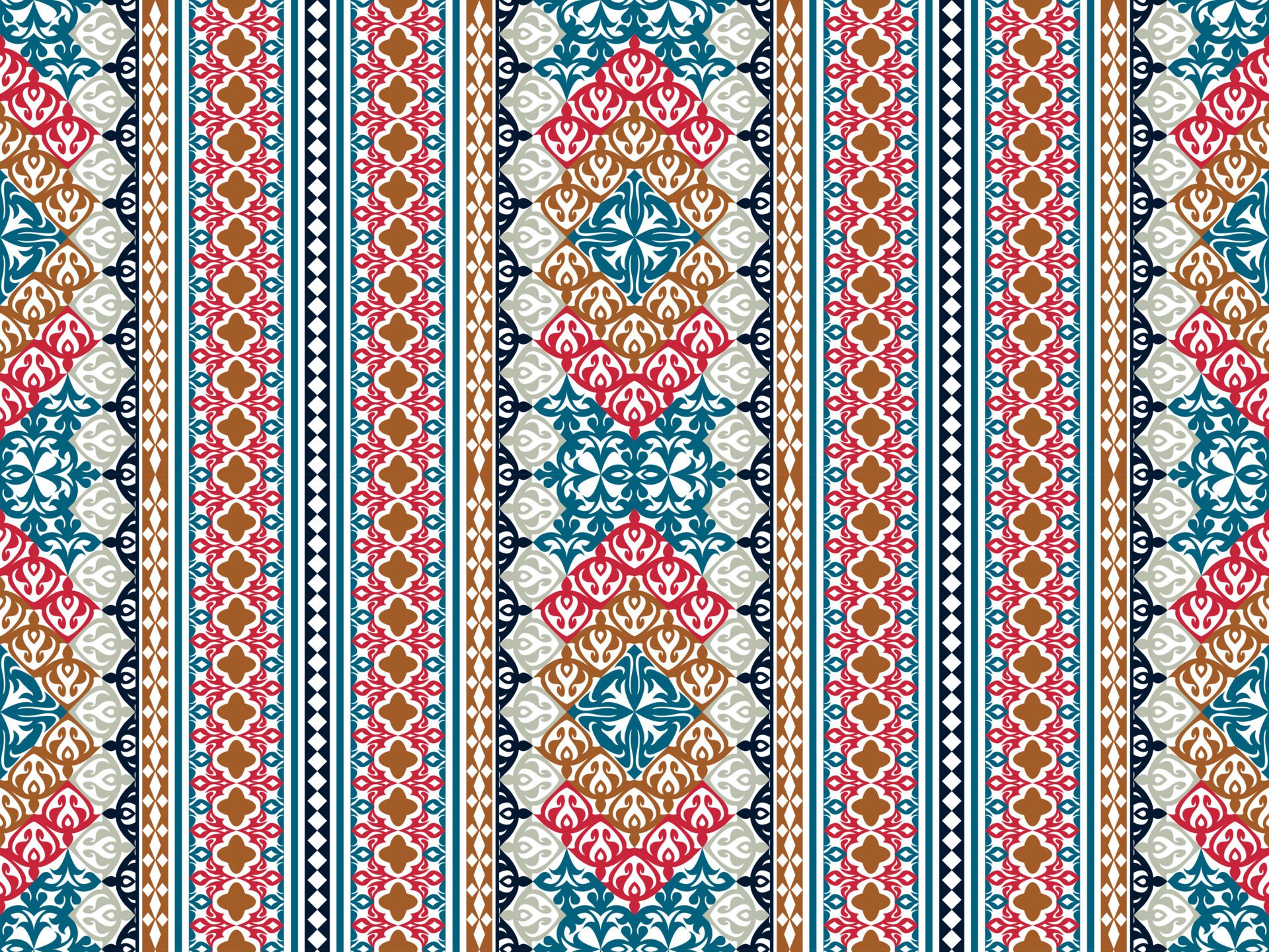 elegant ethnic pattern background Free Vector