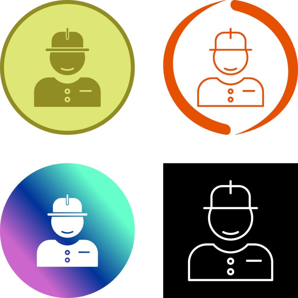 Worker Icon Design Stock Free