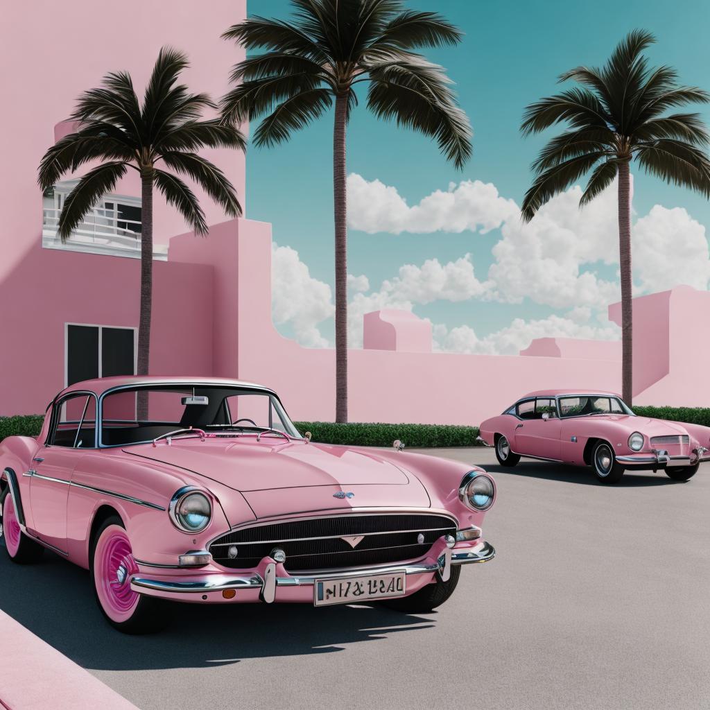 Two classic car in by @ai_generated