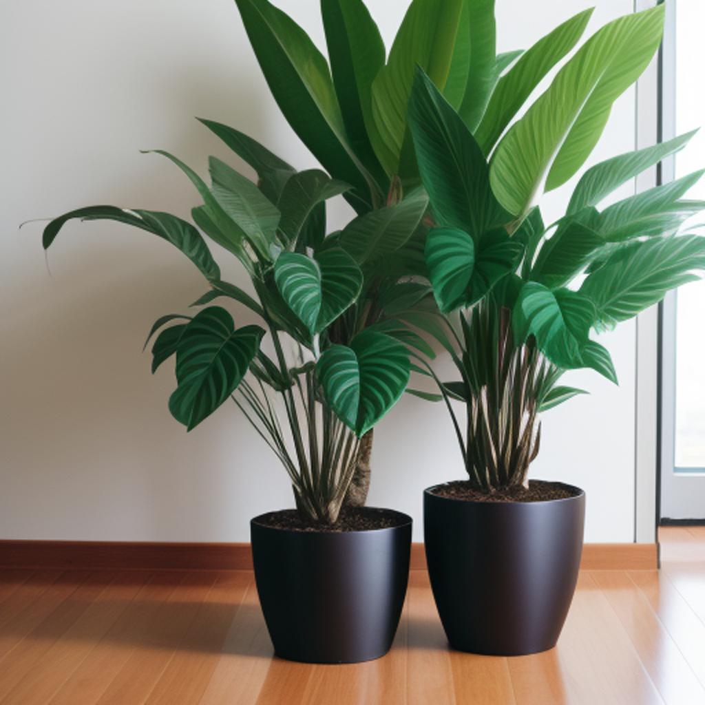 Background, large indoor plant by @ai_generated