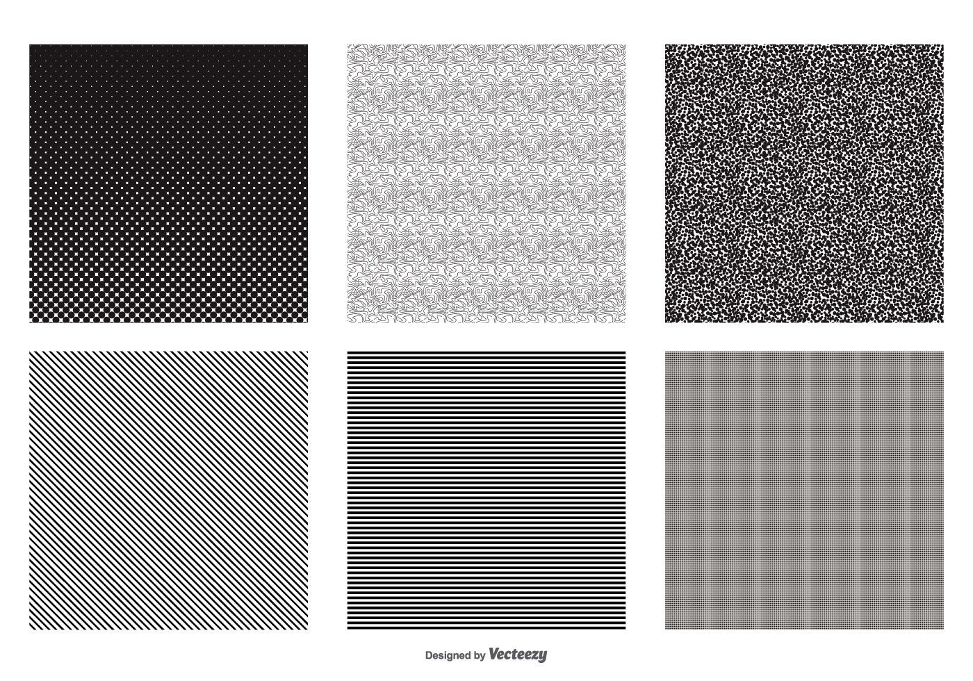 Seamless Black and White Vector Patterns Free Vector and Free SVG