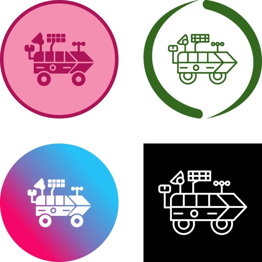 Moon Rover Icon Design Stock Free