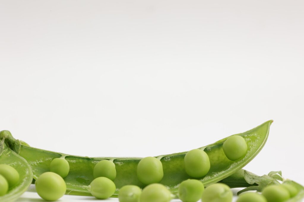 Pea on white background Stock Free