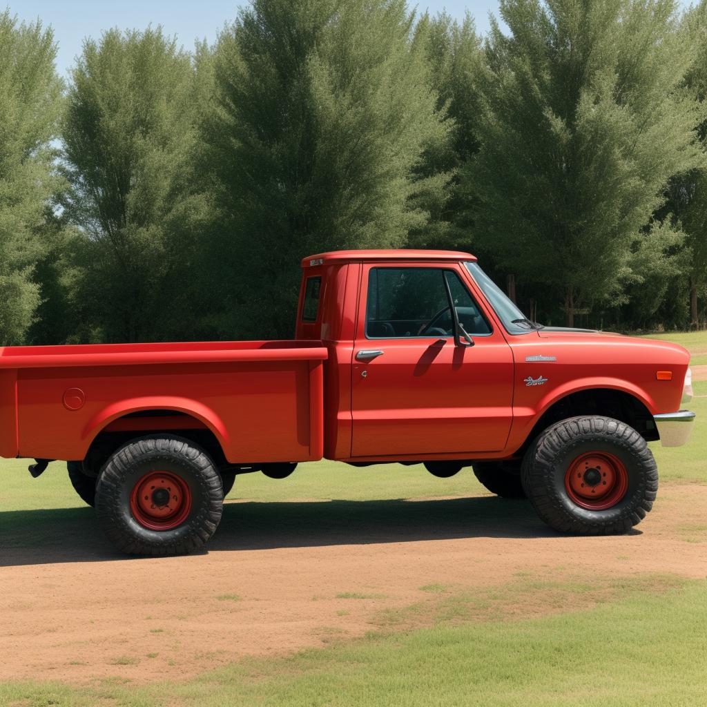 Farm pick up truck by @ai_generated