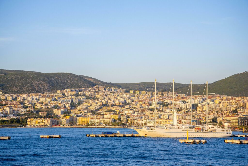 View of Kusadasi, Turkey on a summer and sunny day. Stock Free