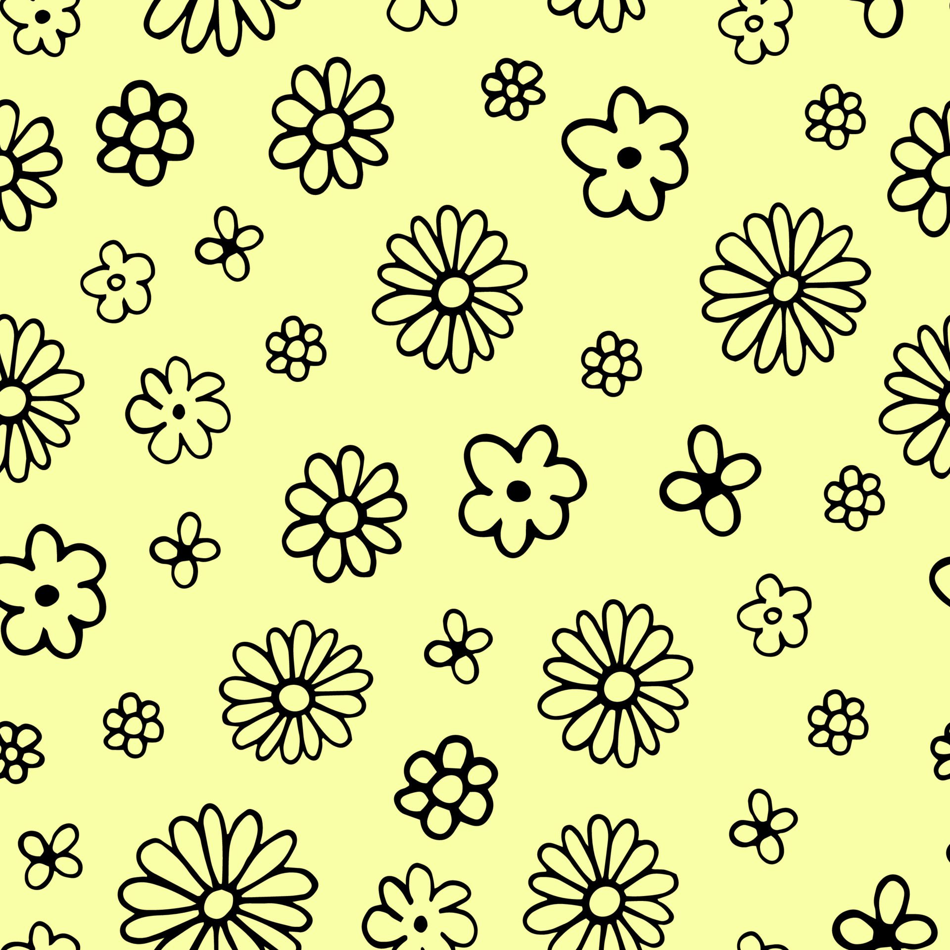 Seamless pattern of spring flowers. Digital scrap paper Free Vector