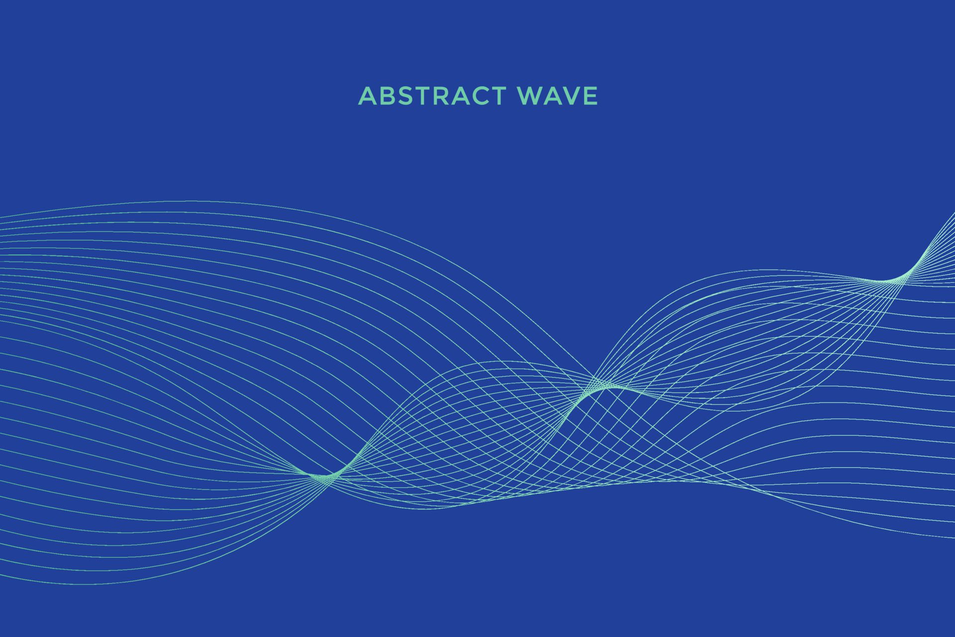 Elegant modern minimal abstract wavy lines Free Vector and Free SVG