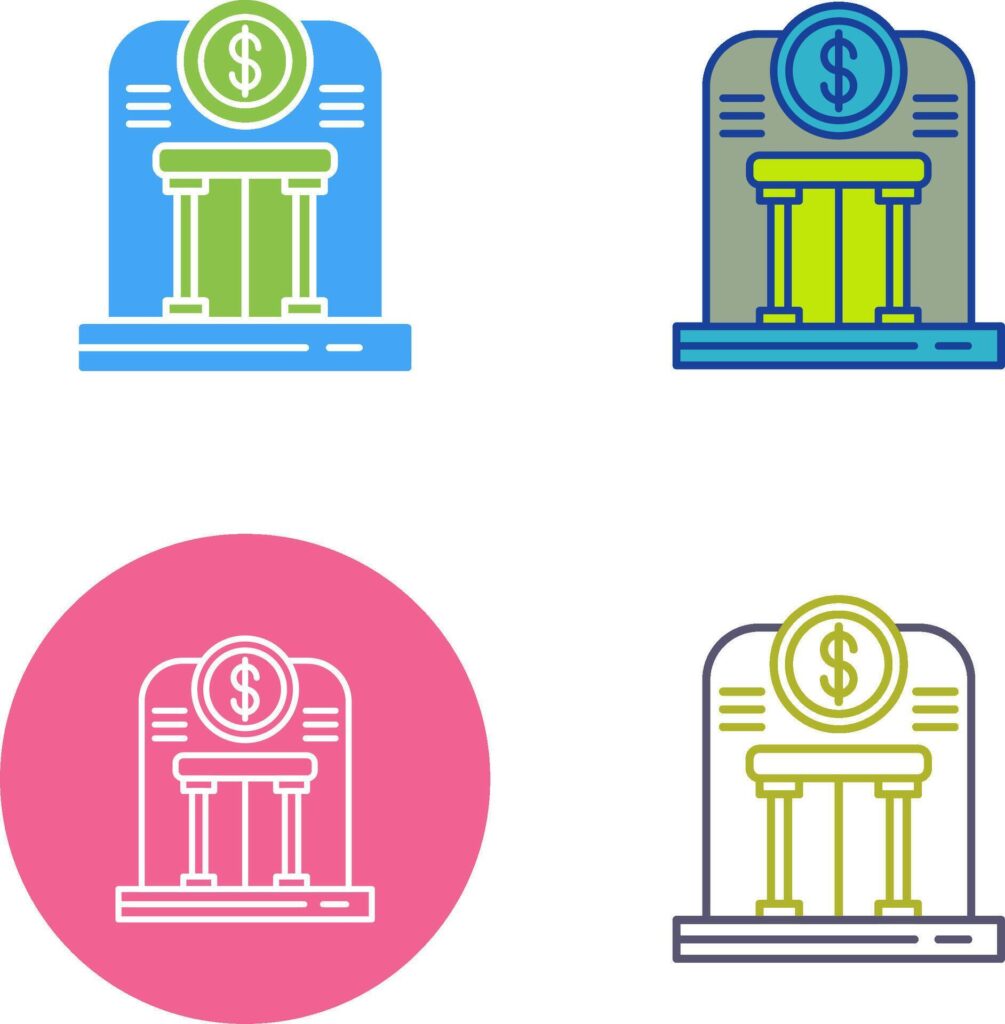 Bank Icon Design Stock Free