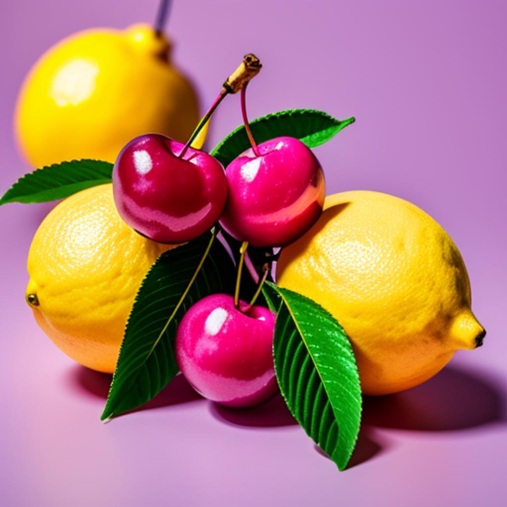 
									Pink lemon Cherry by by @ai_generated