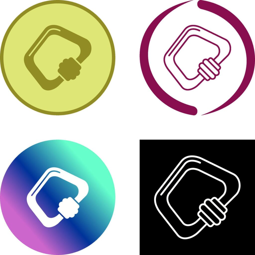 Carabiner Icon Design Stock Free