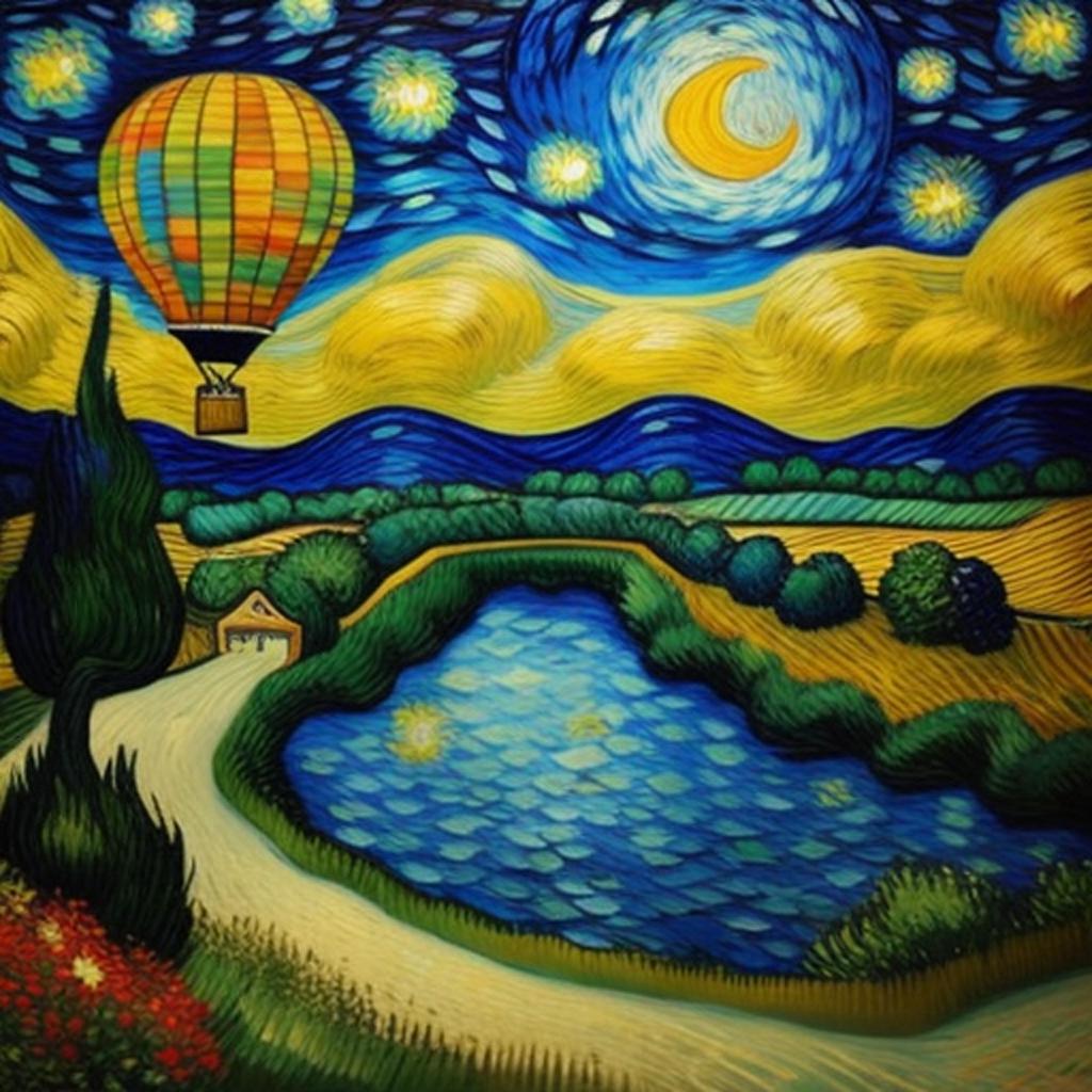 Van goghs starry night by @ai_generated