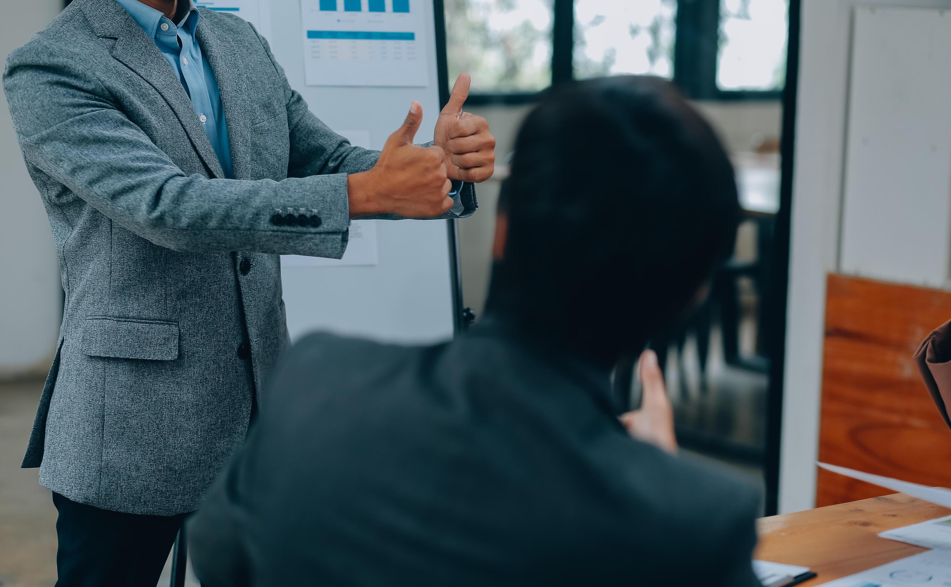 Business people join hand together during their meeting Stock Free