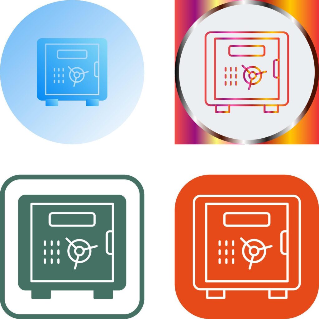 Safe Box Icon Design Stock Free