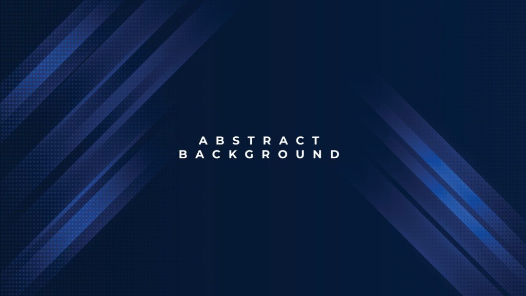 Abstract Futuristic dark blue background with glowing light effect. Stripe diagonal lines light on dark blue space. Vector illustration Free Vector