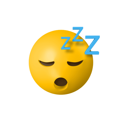 Sleeping, face 3D illustration