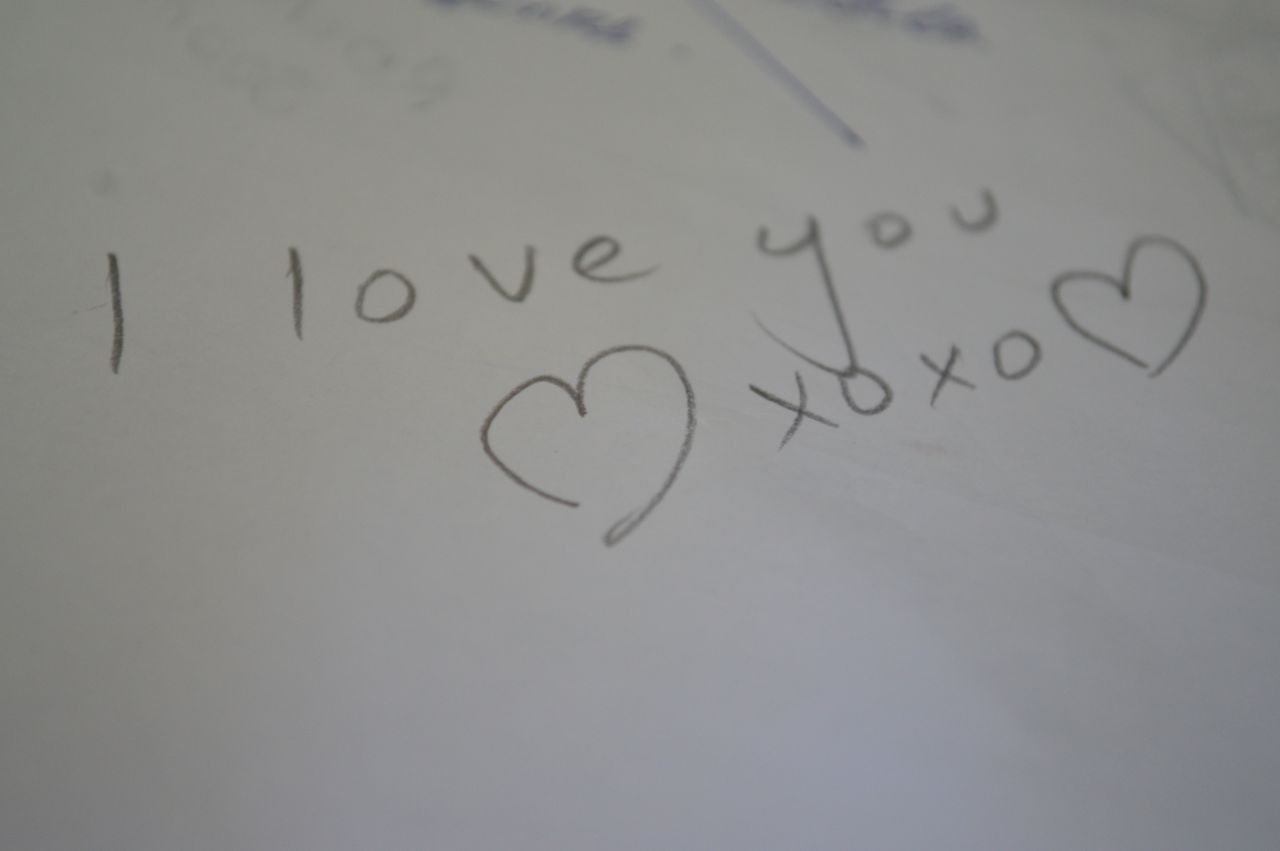 I Love You In Pencil Stock Free