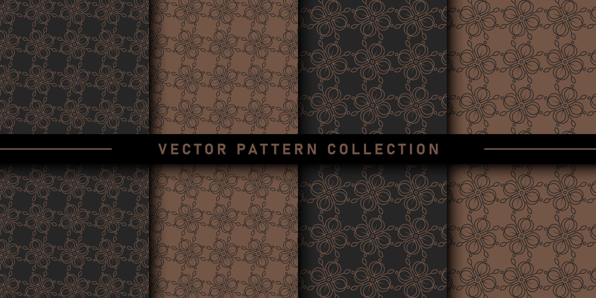 Set of floral pattern collection Free Vector