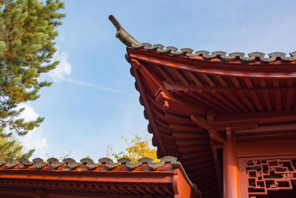 Gardens of the World Berlin, chinese garden Stock Free