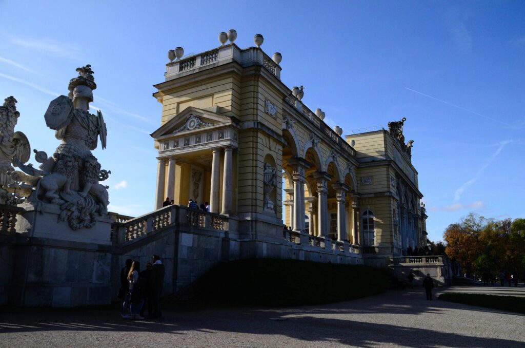 gloriette of schonbrunn in vienna Stock Free