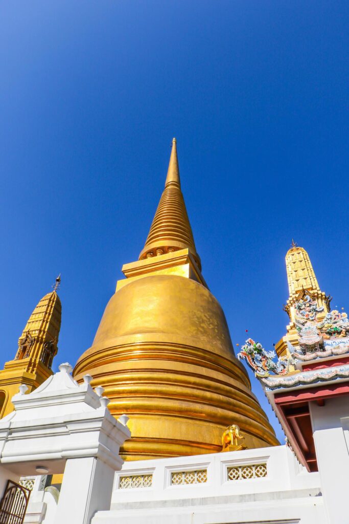 Golden Pagoda Thailand, Temple Architecture on public Temple. Stock Free