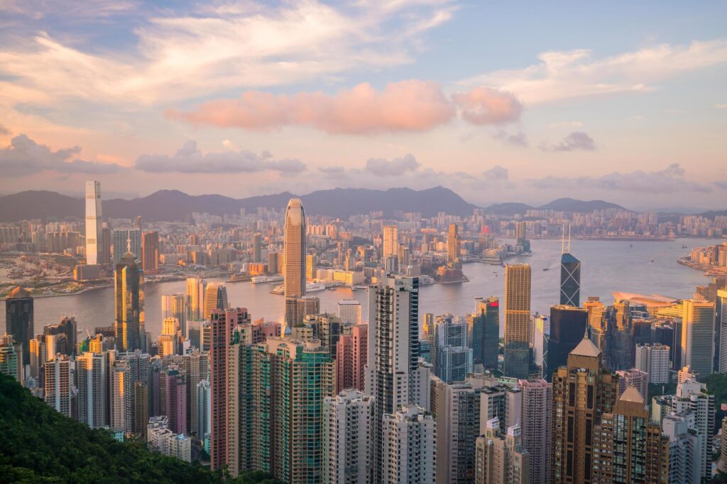 Hong Kong skyline Stock Free