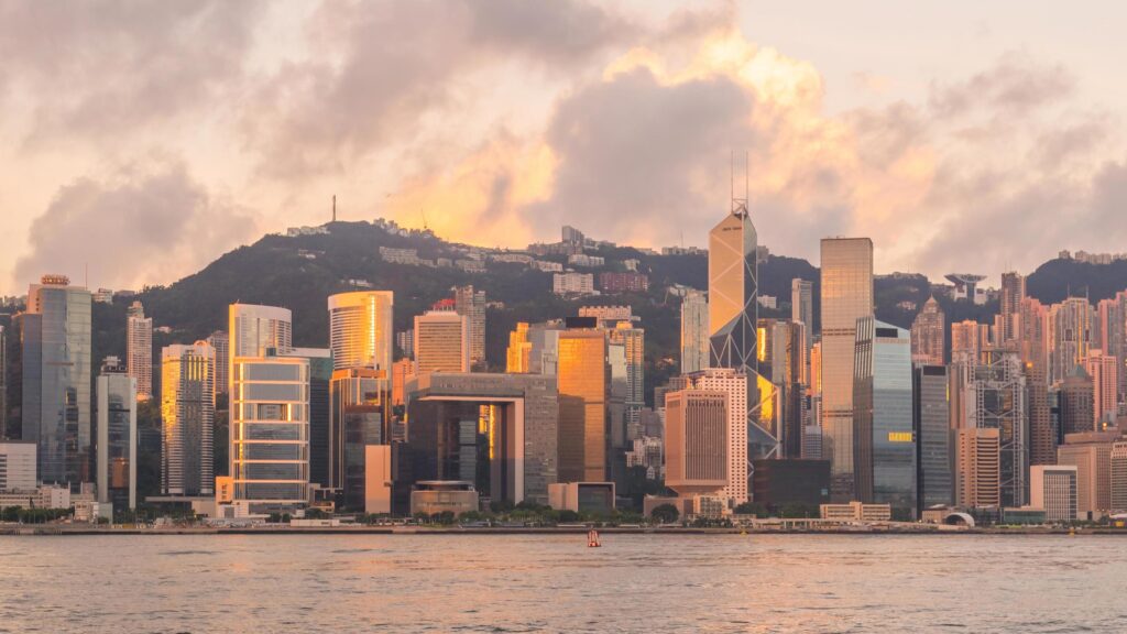 Hong Kong skyline Stock Free