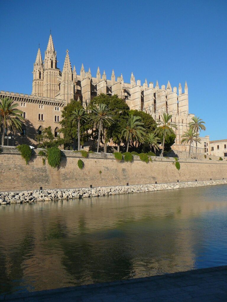 La Seu cathedral in Palma De Mallorca Stock Free