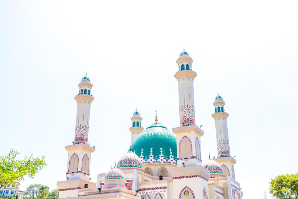 Masjid Agung Syahrun Nur, A beautiful mosque in Sipirok, Tapanuli Selatan Stock Free