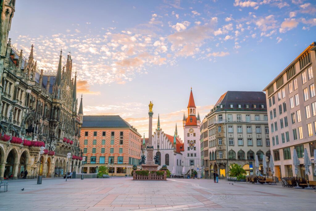 Old Town Hall at Marienplatz Square in Munich Stock Free