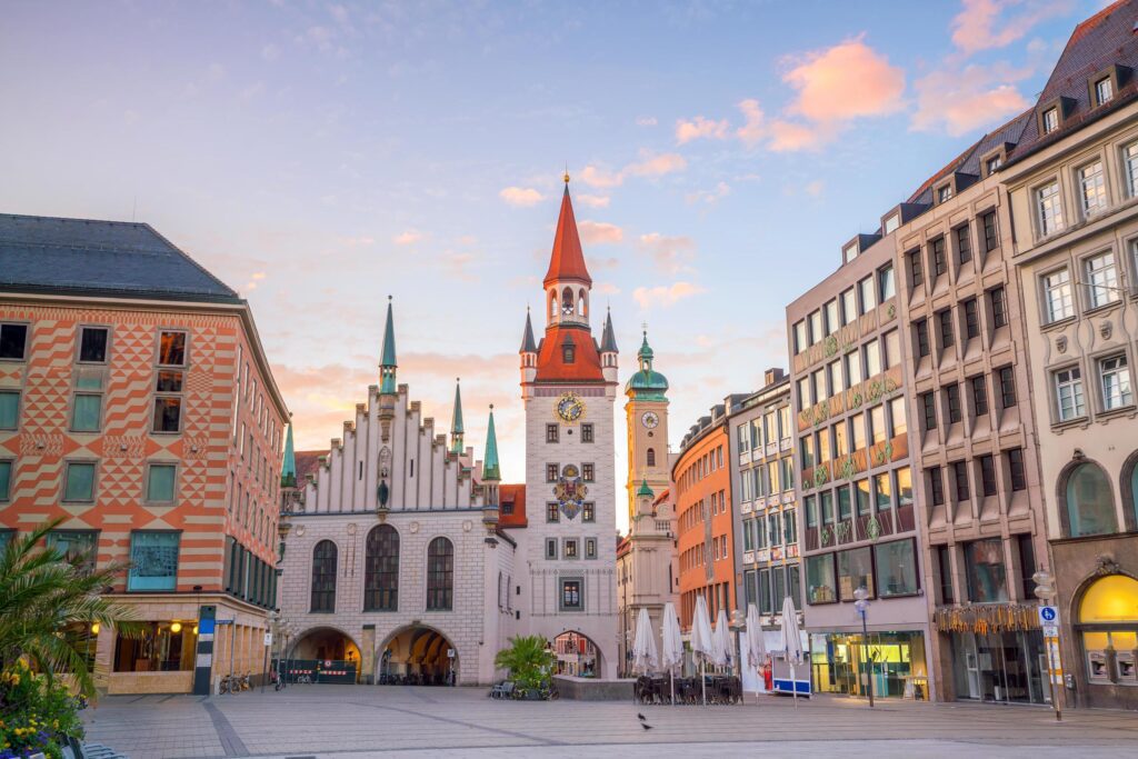 Old Town Hall at Marienplatz Square in Munich Stock Free