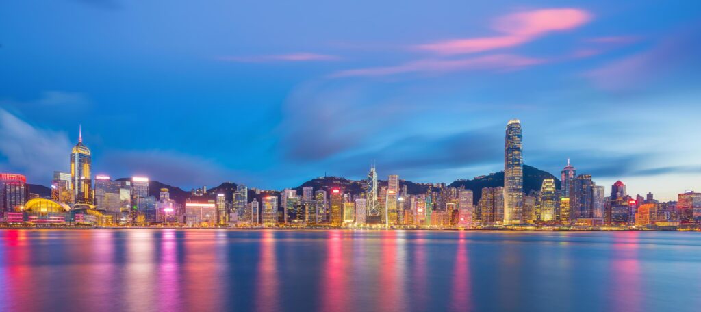 Panoramic view of Hong Kong Stock Free