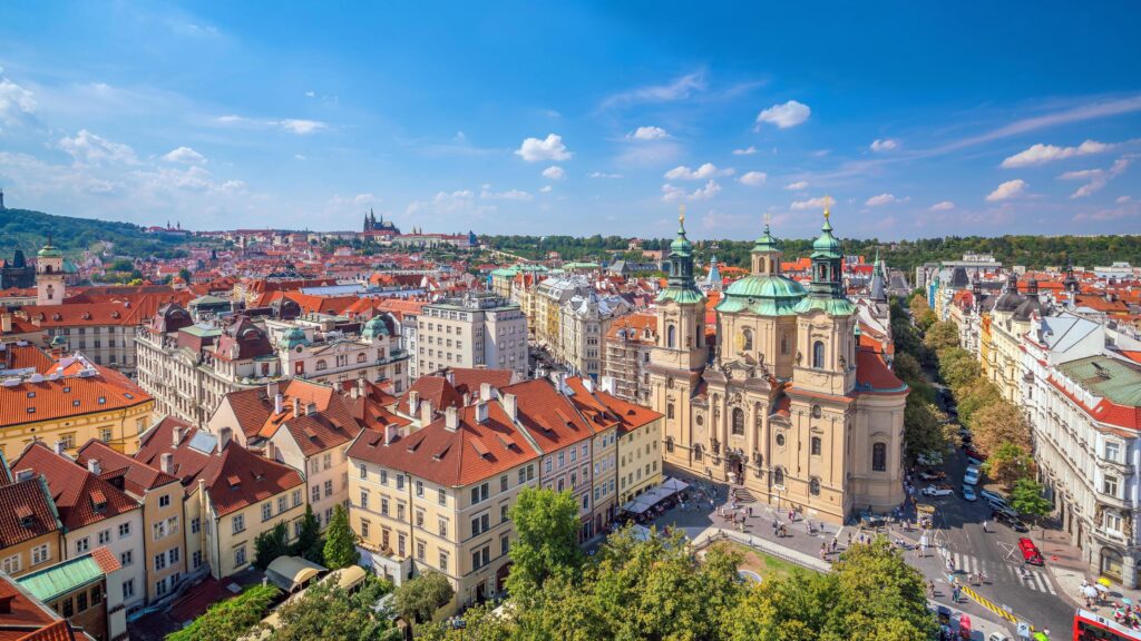 Prague city skyline Stock Free